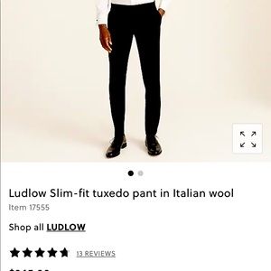 J. Crew Slim Fit Ludlow Tuxedo Pant